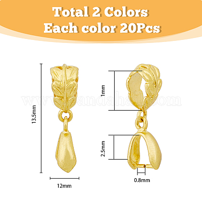 PH PandaHall - 90pcs Pic à Glace En Laiton Et Pinces à Pincer