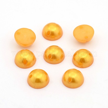 Opaque ABS Plastic Imitation Pearl Beads OACR-P008C-01-1