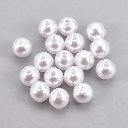 Perles d'imitation perles en plastique ABS KY-G009-14mm-03-1