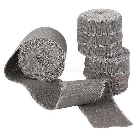 Rustikales Baumwollband mit ausgefransten Kanten OCOR-WH0071-029D-1