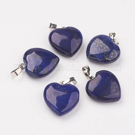 Pendentifs en lapis lazuli naturel X-G-G956-B07-FF-1