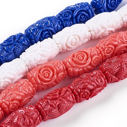 Synthetic Coral Beads Strands CORA-L045-A-1