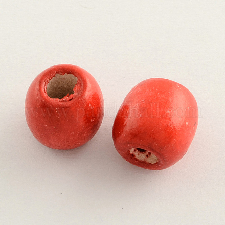 Dyed Natural Maple Wood Beads WOOD-Q007-16mm-07-LF-1