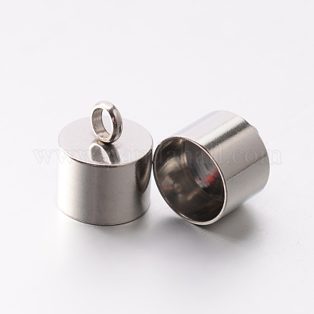 201 Stainless Steel Cord Ends STAS-E077-13-1