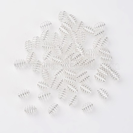 Iron Wrap-around Spiral Bead Cages E181Y-S-1