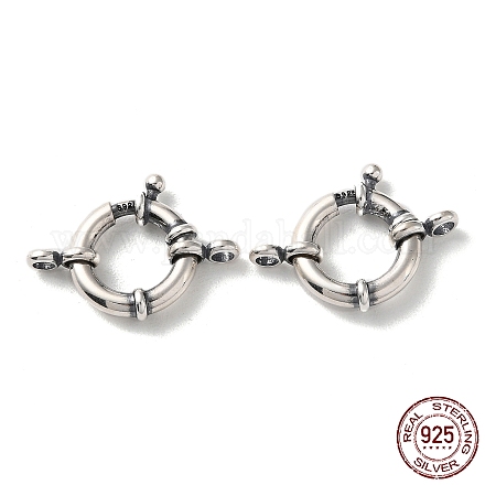 925 fermaglio per anello a molla in argento sterling tailandese STER-D003-60E-AS-1