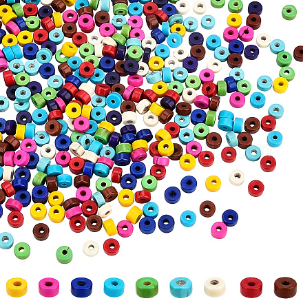 Nbeads 600Pcs 10 Colors Synthetic Turquoise Beads TURQ-NB0001-05-1