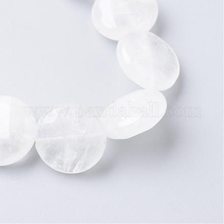 Chapelets de perle en cristal de quartz naturel G-R405-16mm-04-1