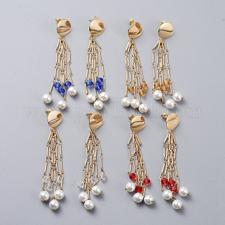 Long Tassel Earrings EJEW-JE03681-1