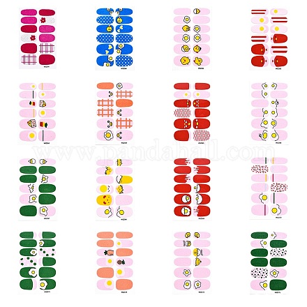 Pegatinas de arte de uñas de tapa completa MRMJ-YW0002-011-1