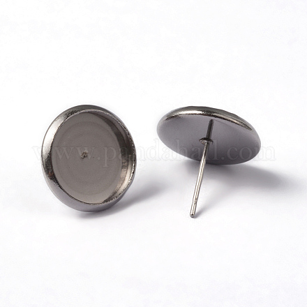 304 impostazioni per orecchini a bottone in acciaio inossidabile STAS-G170-41P-1