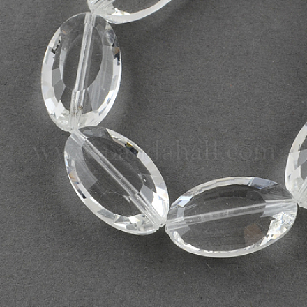 Electroplate Glass Bead Strands GLAA-R138-18x10.5mm-01-1