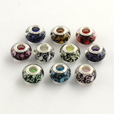 Large Hole Resin European Beads X-OPDL-Q128-08-1