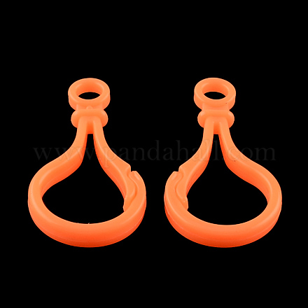 Accessoires de fermoir porte-clés en plastique opaque en forme d'ampoule en forme de bulbe KY-R006-04-1