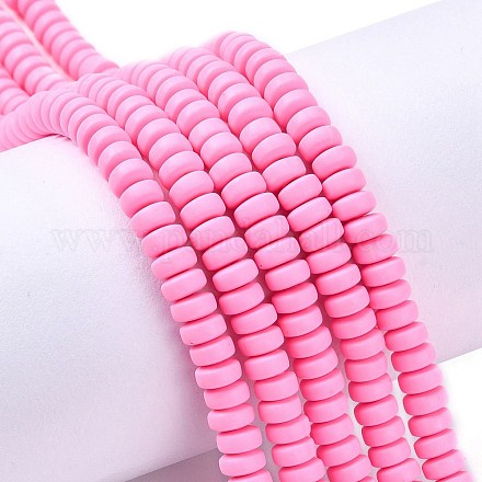 Handmade Polymer Clay Beads Strands X-CLAY-N008-008C-1