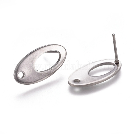 Accessoires de puces d'oreilles en 304 acier inoxydable X-STAS-E482-01P-1