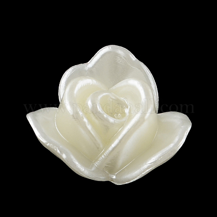Flower ABS Plastic Imitation Pearl Cabochons OACR-R016-50-1