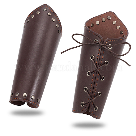 Bracelet réglable en cordon de cuir pu avec cordons en coton ciré AJEW-WH0248-455A-1