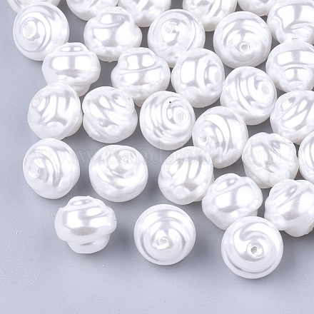 Perles d'imitation en plastique ABS écologiques OACR-T012-10A-1