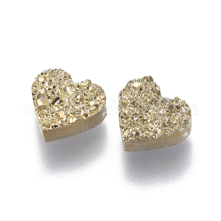 Perlas de resina de piedras preciosas druzy imitación RESI-L026-D01-1