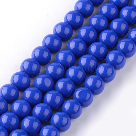 Chapelets de perles en verre X-DGLA-S114-8mm-Z47-1