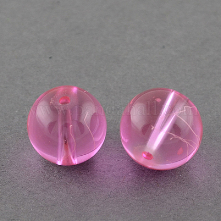 Chapelets de perles en verre transparent drawbench GLAD-Q012-6mm-03-1