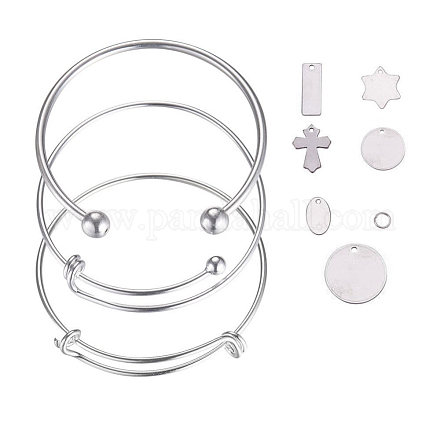 Ensembles de fabrication de bracelet en laiton DIY-BC0009-02-1