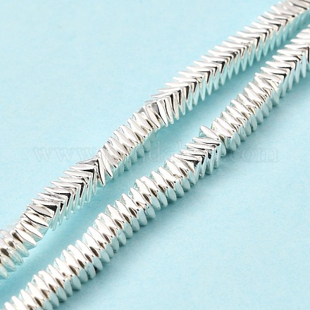 Chapelets de perles en hématite synthétique électrolytique sans magnétiques G-G849-07S-1