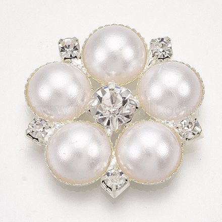 Cabujones de perlas de imitación de plástico ABS KK-T043-05S-14-1