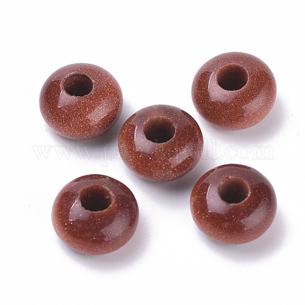 Synthetic Goldstone European Beads G-T062-29-1