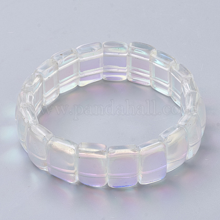 Synthetic Moonstone Stretch Bracelets G-S285-28-1