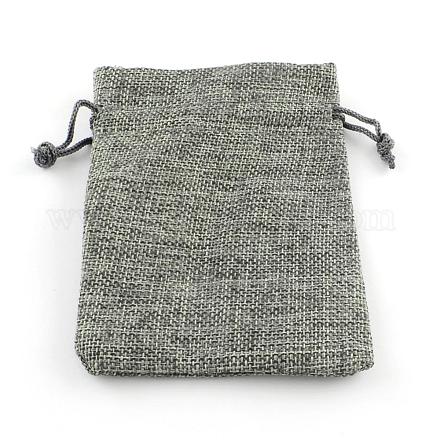 Bolsas con cordón de imitación de poliéster bolsas de embalaje ABAG-R005-18x13-04-1