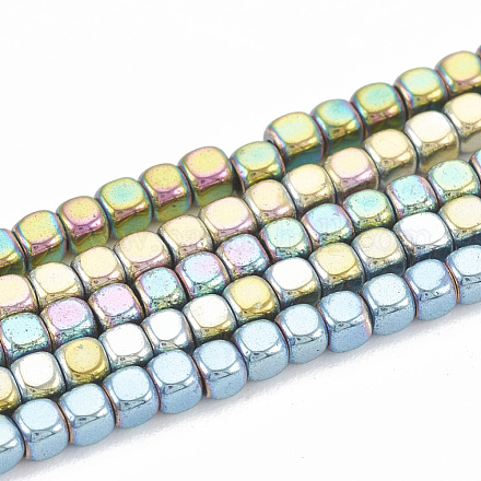 Chapelets de perles en hématite synthétique sans magnétiques G-N0318-31-1