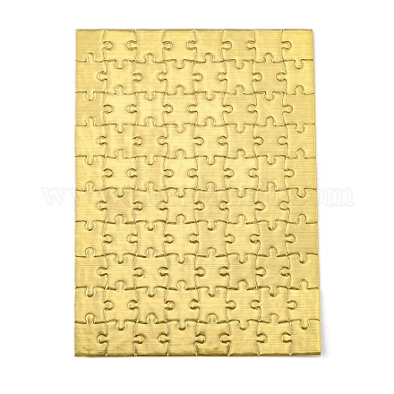 紙熱プレス熱転写工芸パズル  長方形  ゴールデンロッド  14.5x20cm  80pc DIY-TAC0010-16A-02-1