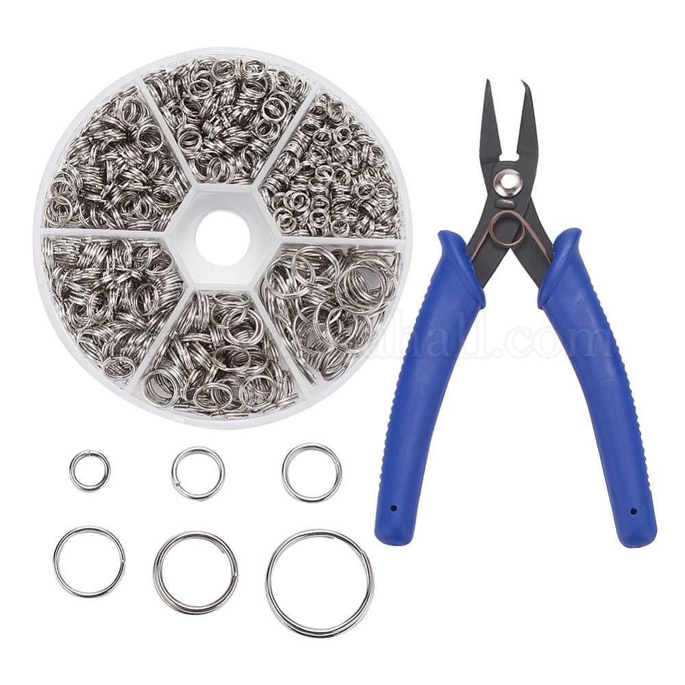 Wholesale 1 Box Iron Split Rings