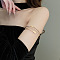 Alloy Upper Arm Open Cuff Bangles, Armband Bangles, 2-1/2 inch(6.5cm)