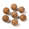 Natural Wood Lace Stone No Hole Sphere Beads, Round, 16mm