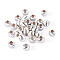 Pandahall 30Pcs 925 Sterling Silver Beads, Round, Silver, 2.5x3x3mm, Hole: 1mm
