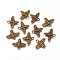 Tibetan Style Alloy Pendants, Lead Free and Cadmium Free, Bees, Antique Bronze Color, 14x16x2mm, Hole: 2mm