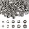 100Pcs 10 Style Tibetan Style Alloy Spacer Beads, Nickle Free, Mixed Shape, Antique Silver, 5~7mm, Hole: 1~3mm, 10pcs/style