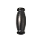 Barrel 304 Stainless Steel Magnetic Clasps, Black, 13mm, Hole: 2mm