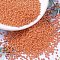 MIYUKI Round Rocailles Beads, Japanese Seed Beads, 11/0, (RR424) Opaque Orange Luster, 11/0, 2x1.3mm, Hole: 0.8mm, about 5500pcs/50g