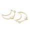 10Pcs 5 Style Alloy Pendants, Mixed Shapes, Light Gold, 20~27x16~23.5x1~2mm, Hole: 1.8mm, 2pcs/style