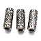 CCB Plastic European Beads, Large Hole Beads, Column, Antique Silver, 26x10mm, Hole: 5.5mm, about 348pcs/500g