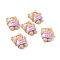 Opaque Resin Cabochons, Bear with Pearl Pink Bowknot, BurlyWood, 22.5x17x8.5mm