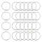 UNICRAFTALE about 100pcs 20mm O Ring Link Charm Stainless Steel Linking Rings Circle Frames Connectors Ring Jewelry Links for Bracelet Necklace Jewelry Making, Stainless Steel Color