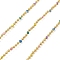 Brass Ball Chains, with Enamel, Soldered, with Spool, Real 18K Gold PlatedPlated, Colorful, 2.5x2mm