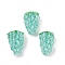 Handmade Lampwork Beads, Grape, Aquamarine, 21~24x15~17mm, Hole: 1.8mm