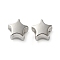 CCB Plastic Esuropean Beads, Large Hole Beads, Platinum, Star, 10.5x10.5x7mm, Hole: 3.5mm