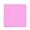 DIY Sweater Stitch Texture Food Grade Silicone Molds, Fondant Impression Mat Mold, for Cupcake Cake Decoration, Rectangle, Hot Pink, 99x97x7mm